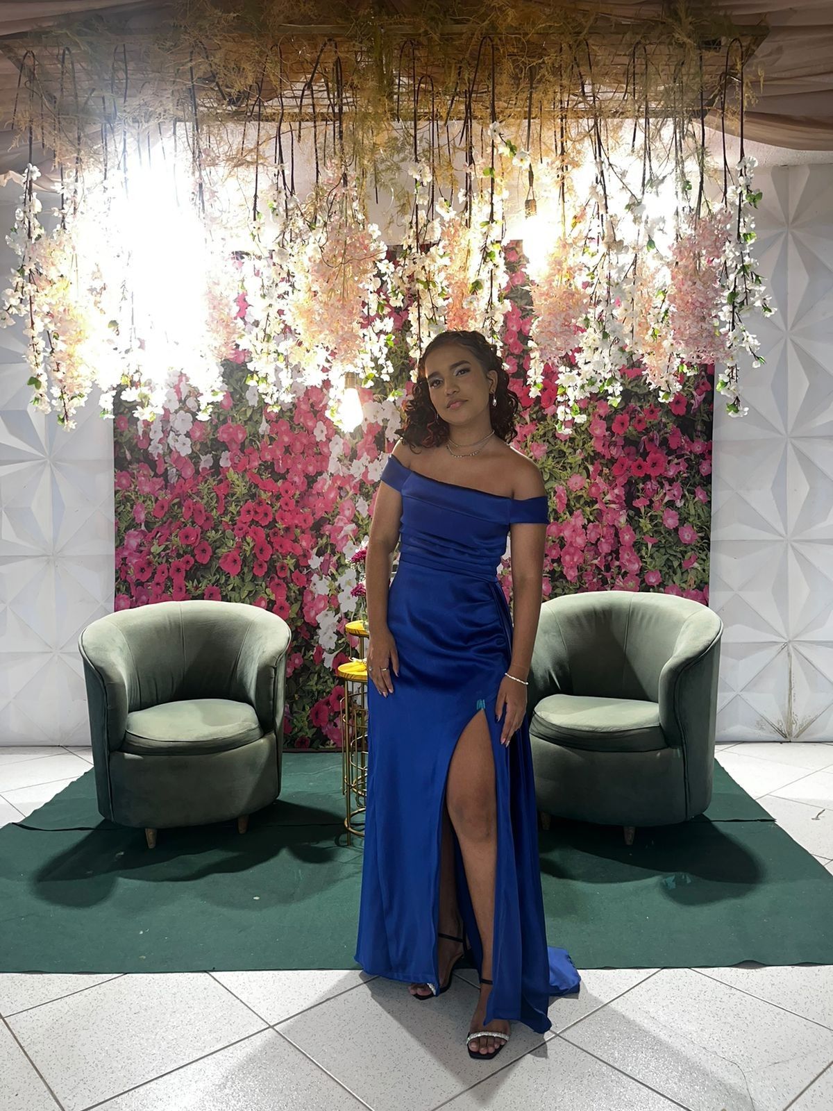Unique Sheath Off The Shoulder Royal Blue Slit Prom Dresses inspiration Long Party Dress Birthday Outfits Graduation Dress RB1010