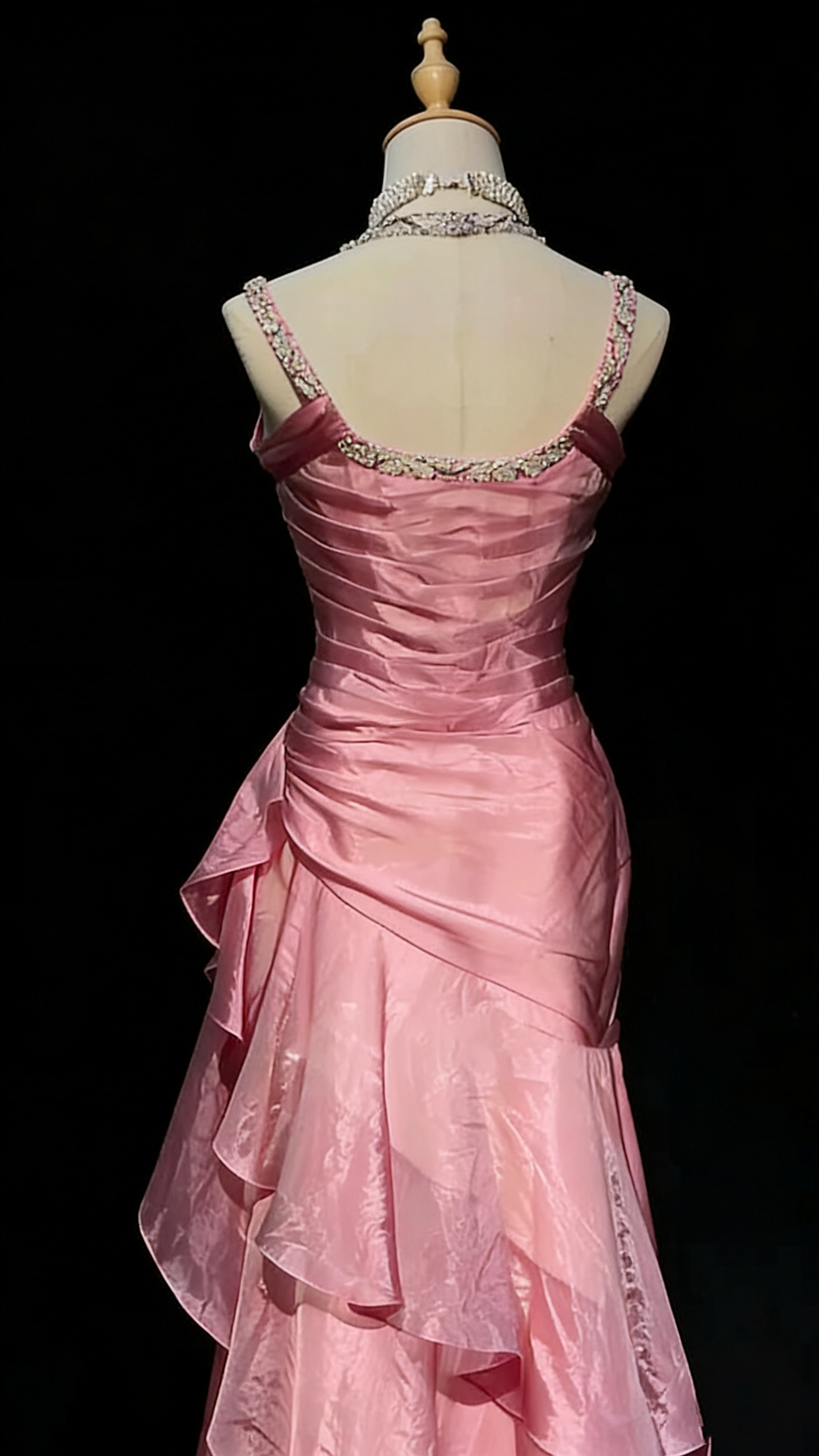 Robe de bal longue en tulle vert, sexy, à bretelles sirène, tenue de soirée pour 21e anniversaire, robe de remise de diplôme, RB966