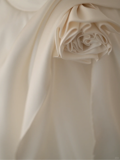 Robe de mariée simple, bustier, sans manches, en satin blanc, coupe corset, style longue, RB1070