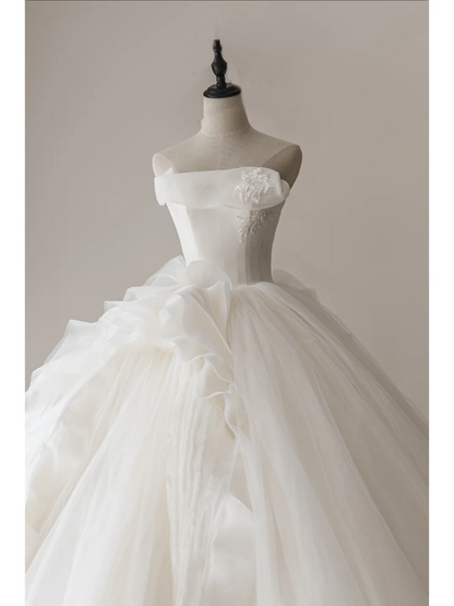 Robe de mariée élégante et modeste, bustier, ajustée, en dentelle blanche, style corset, longue, RB1103