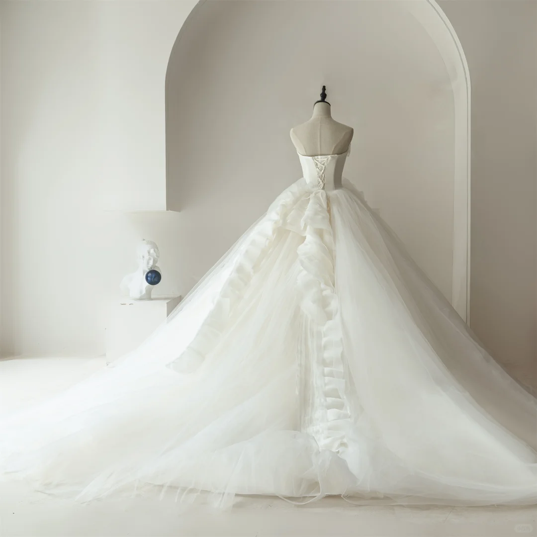 Robe de mariée élégante et modeste, bustier, ajustée, en dentelle blanche, style corset, longue, RB1103
