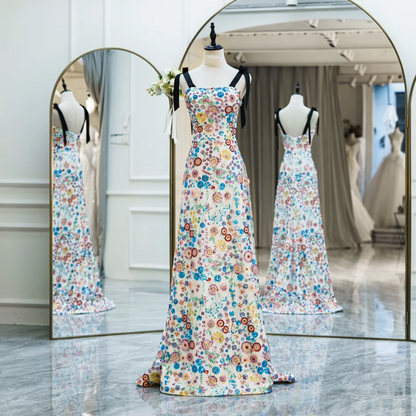 Modest A Line Strapless Sequin Prom Dresses Long Party Dress 18th Birthday Outfit Teenagers Graduation Dress RB1104