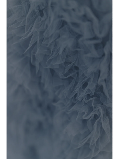 Robe de bal unique en tulle gris, décolleté en cœur, longue, inspiration robe de soirée, tenue de 18e anniversaire, robe de remise de diplôme, RB1105