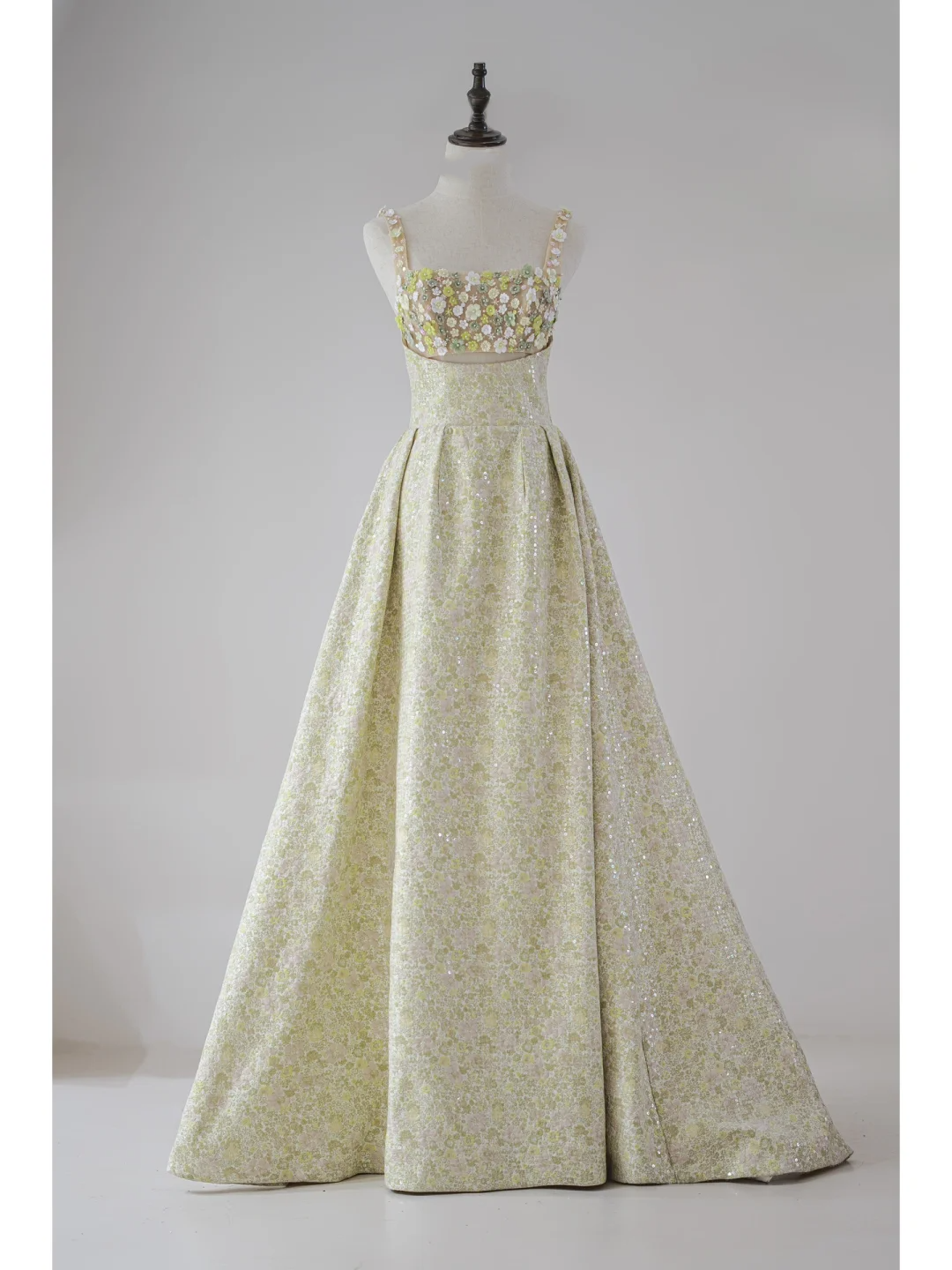 Robe de bal mignonne à col carré et paillettes jaunes, robe de bal longue, tenue de soirée, d'anniversaire, de remise de diplôme, pour adolescentes, RB1121