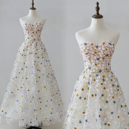 Robe de bal unique en cœur, paillettes blanches, longues robes de bal, inspiration robe de soirée, tenue de 21e anniversaire, robe de remise de diplôme RB1133