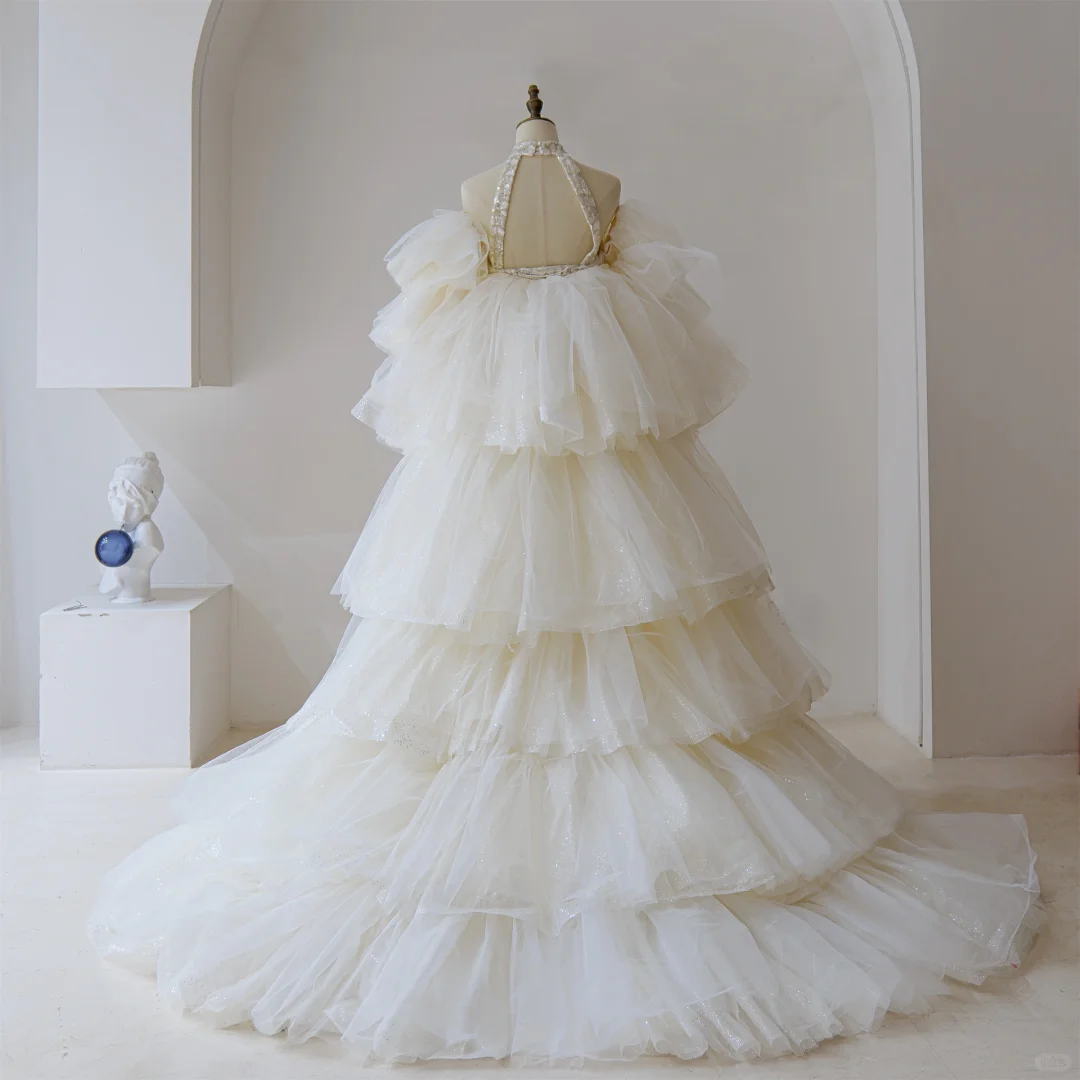 Robe de mariée sirène modeste, col haut, dentelle à sequins, corset ajusté, longue robe de mariée, robes de mariée RB1189