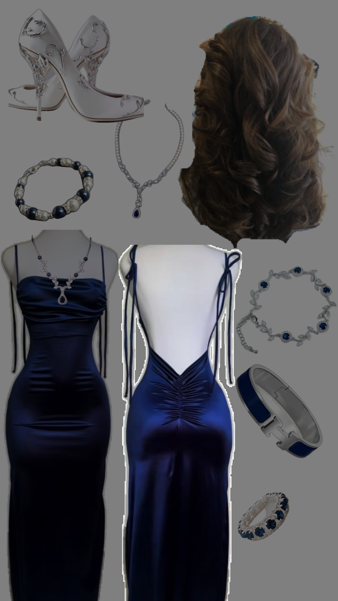 Sexy Mermaid Spaghetti Straps Navy Blue Long Satin Prom Dresses Inspiration Party Dress 21st Birthday Outfit Graduation Dress RB1201
