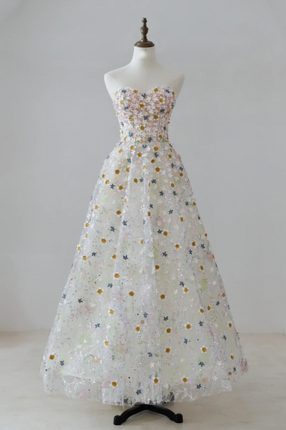 Robe de bal unique en cœur, paillettes blanches, longues robes de bal, inspiration robe de soirée, tenue de 21e anniversaire, robe de remise de diplôme RB1133