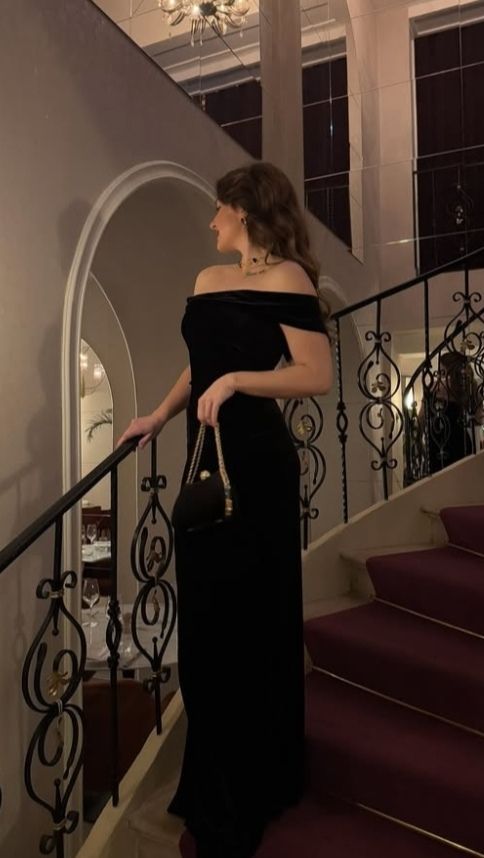 Simple Mermaid Off The Shoulder Black Prom Dresses Long 18th Birthday Outfit Senior High School Dance Party Dress RB1244