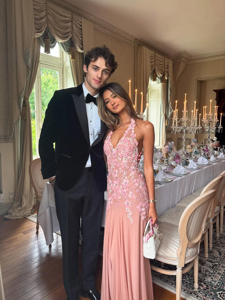Beautiful Mermaid Halter Pink Maxi Long Party Lace Beaded Chiffon Prom Dresses Evening Dress RB1346