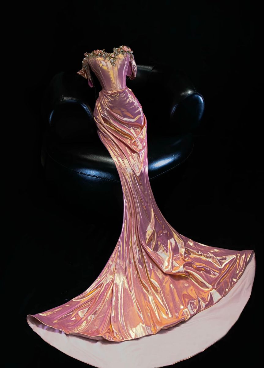 Elegant Mermaid Off The Shoulder Pink Long Prom Dresses Impress 18th Birthday Outfits Prom Gown RB1638