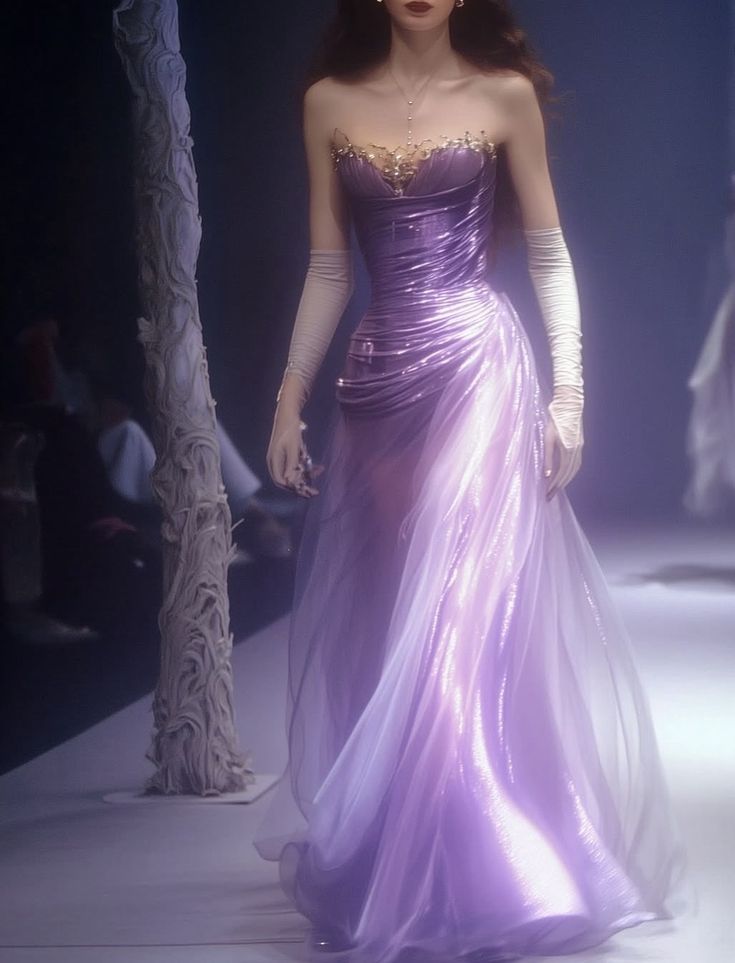 Robe de bal longue style sirène, décolleté en cœur, couleur raisin clair, tenue de soirée, tenue d'anniversaire, robe de bal RB1700