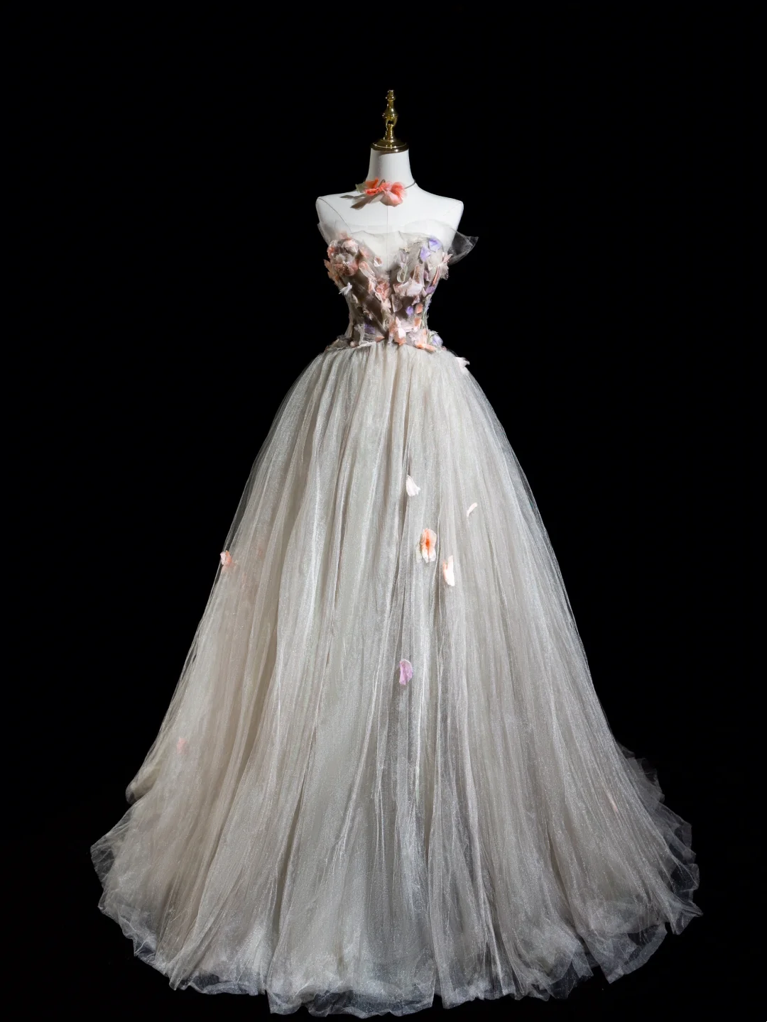 Retro Ball Gown Sweetheart Tulle Long Prom Dresses Impress 18th Birthday Outfits Prom Gown RB1859