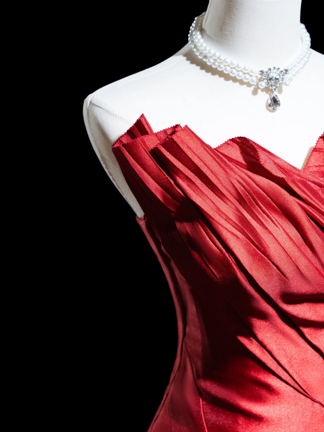 Retro Mermaid Strapless Burgundy Satin Long Prom Dresses Impress 18th Birthday Outfits Prom Gown RB1867