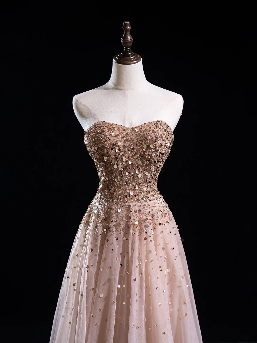Vintage Ball Gown Sweetheart Pink Tulle Long Prom Dresses Impress Sweet 16 Birthday Outfits Prom Gown RB1918