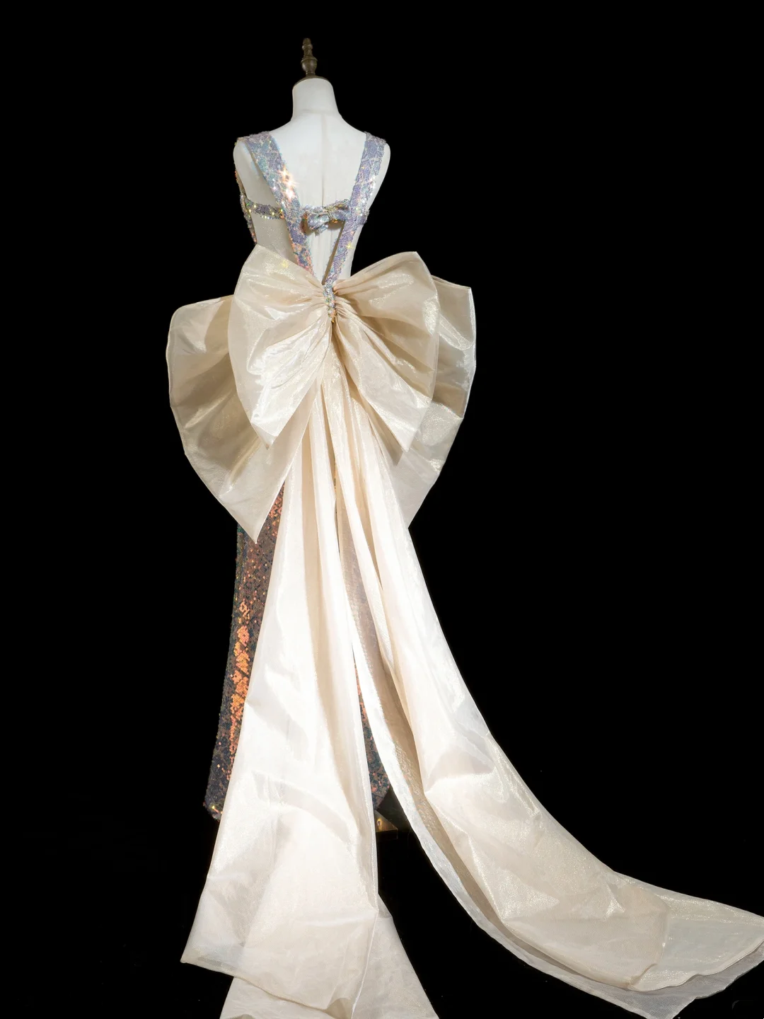 Robe de bal longue à paillettes style sirène, décolleté en cœur, couleur lilas, tenue de soirée pour 20e anniversaire, RB1935