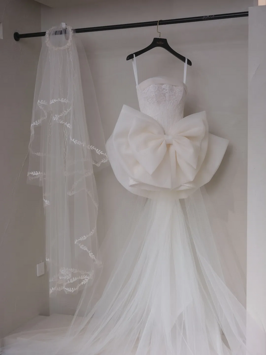 Simple Ball Gown Strapless Boho Fitted Corset White Short Lace Wedding Dress Bride Gowns Summer Wedding Dresses RB2045