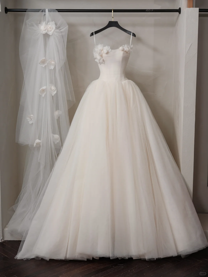 Ethereal Ball Gown Strapless Fitted Corset Long Sleeves Wedding Dress Bride Gowns Wedding Dresses RB2058