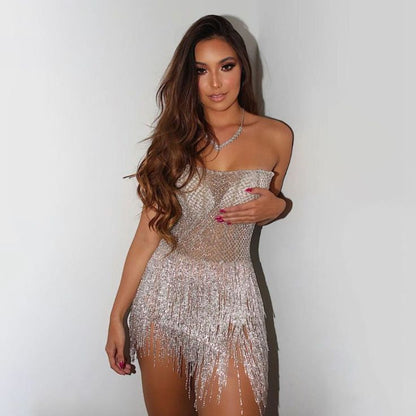 Trendy Sheath Strapless Sequins Short 16th Birthday Dress Homecoming Dresses Cocktail Gown RB826