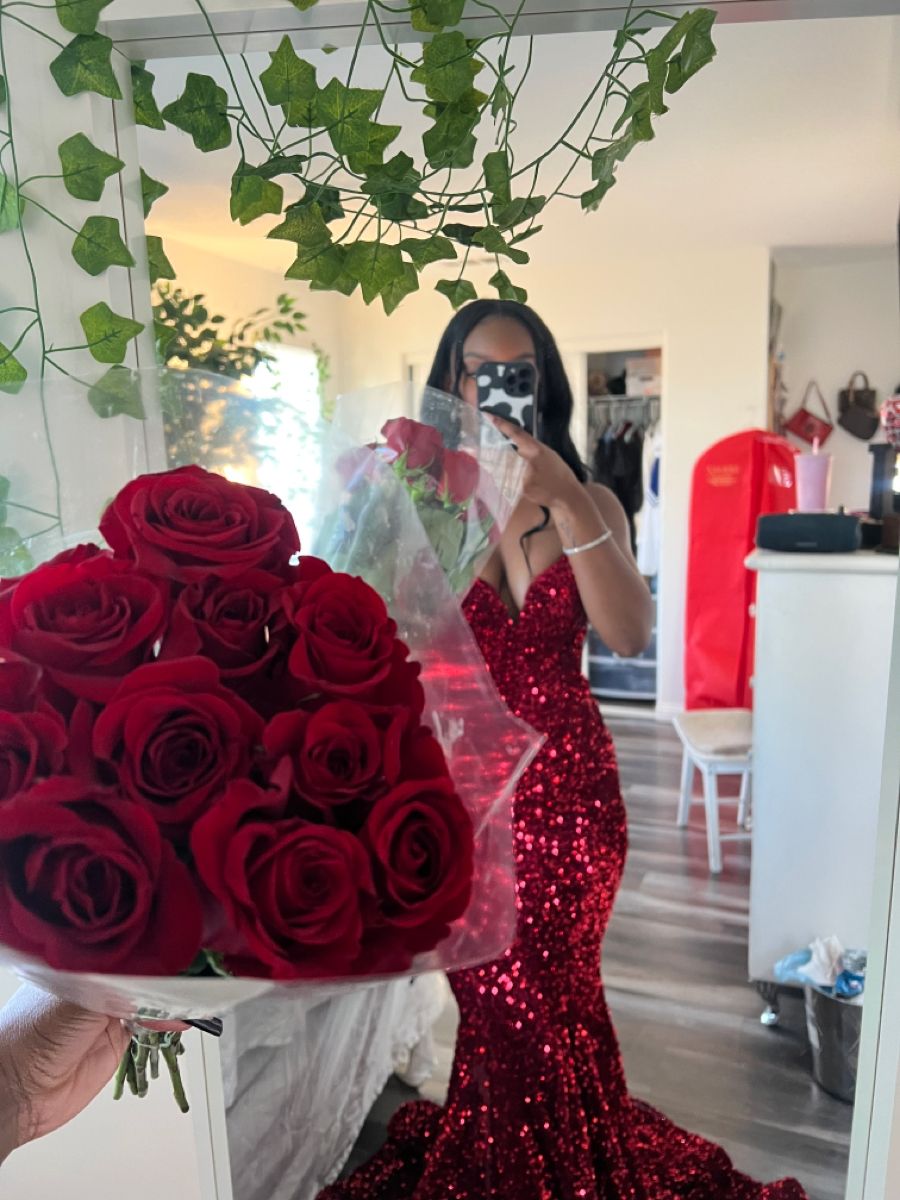 Robe de bal élégante à paillettes bordeaux, décolleté en cœur, style sirène, tenue de soirée pour 18e anniversaire, robe de remise de diplôme, RB904