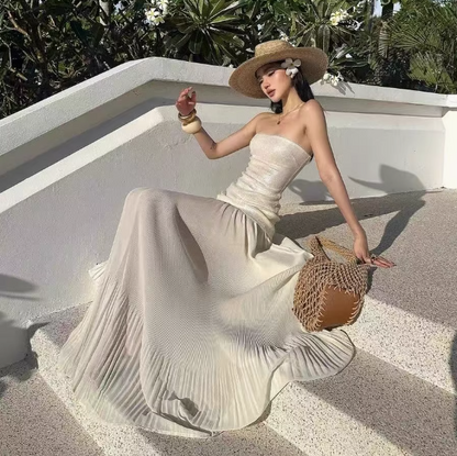 Gorgeous White Strapless Sheath Birthday Dress RF0793