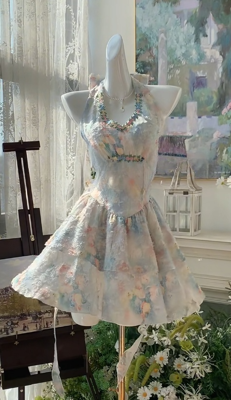 Fairytale Halter Neck A-Line Short Birthday Party Dress RF0920