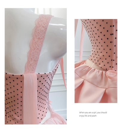 Superbe robe de soirée courte en satin rose à bretelles spaghetti et corset pour Sweet 16, RF0984
