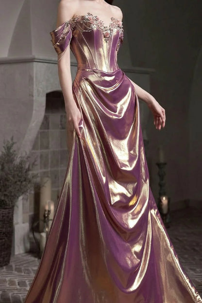Modest Mermaid Prom Dresses With Beading Long Evening Party Formal Outfits RB6542