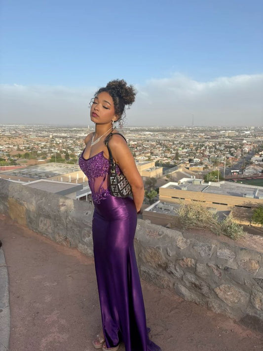 Modernes, trägerloses Meerjungfrauen-Abendkleid aus weinrotem Satin – modisch-ästhetisch für Teenager, festliche Kleider, Party-Outfits, Ballkleid AB1140
