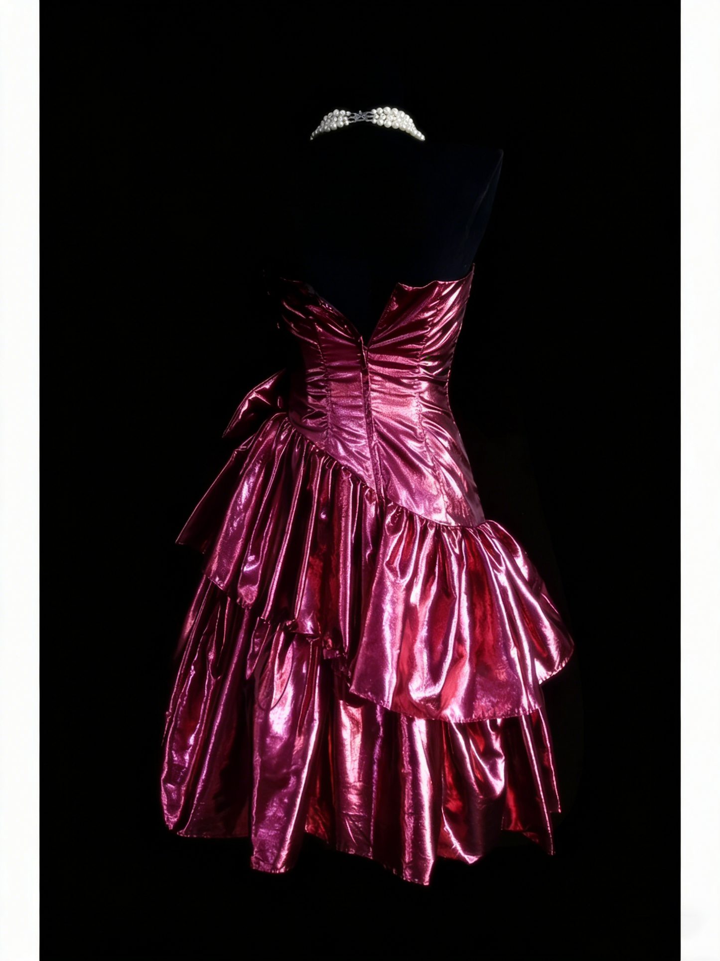 Robe de bal rétro rose à décolleté cœur, robe courte pour un 18e anniversaire, robe de soirée N1259