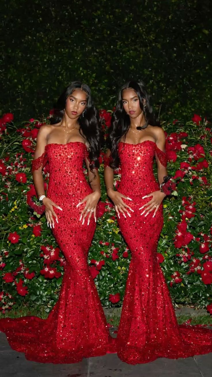 Gorgeous Mermaid Off The Shoulder Red Sequins Beaded Bodice Prom Dresses Long Formal Party Gown AB371