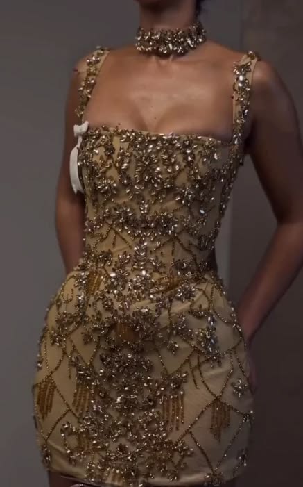 Luxury Sheath Square Neck Gold Short Formal Grade Homecoming Dresses Gold Cocktail Dress N4729