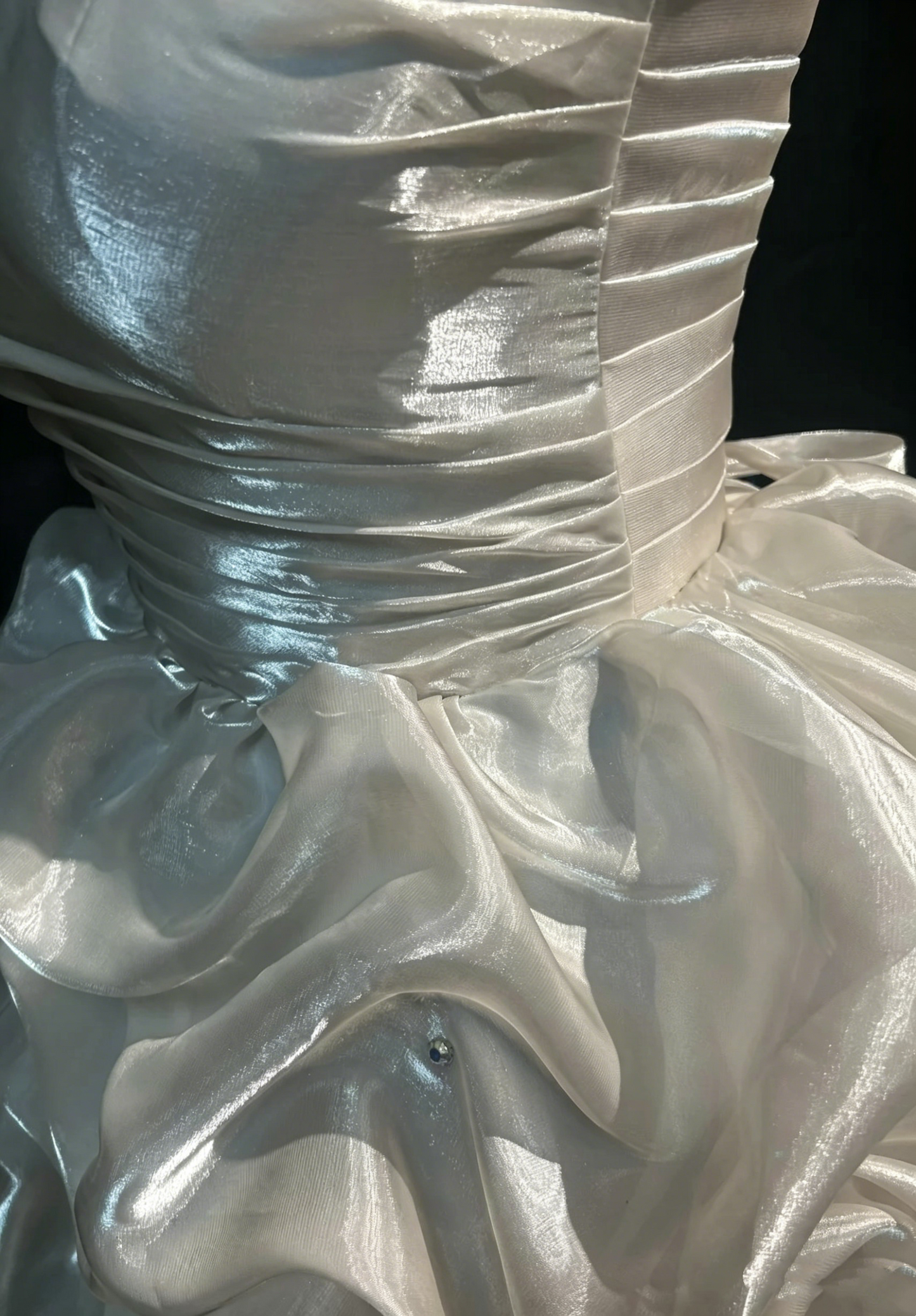 Robe de soirée glamour, bustier, robe de cocktail blanche, robes de bal de promo N3812