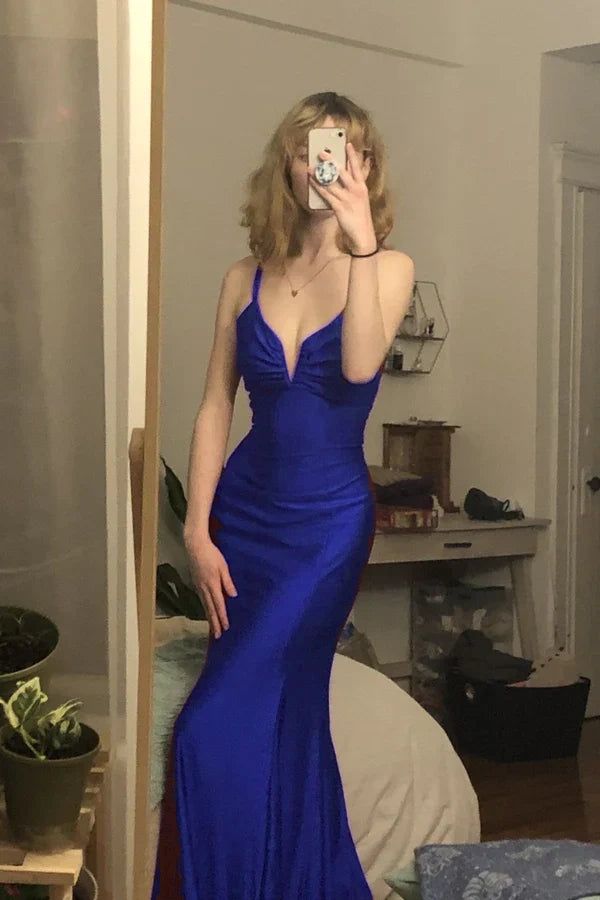 Burgundy Mermaid Long Prom Evening Dress Formal Gowns Inspo Evening Outfit N269