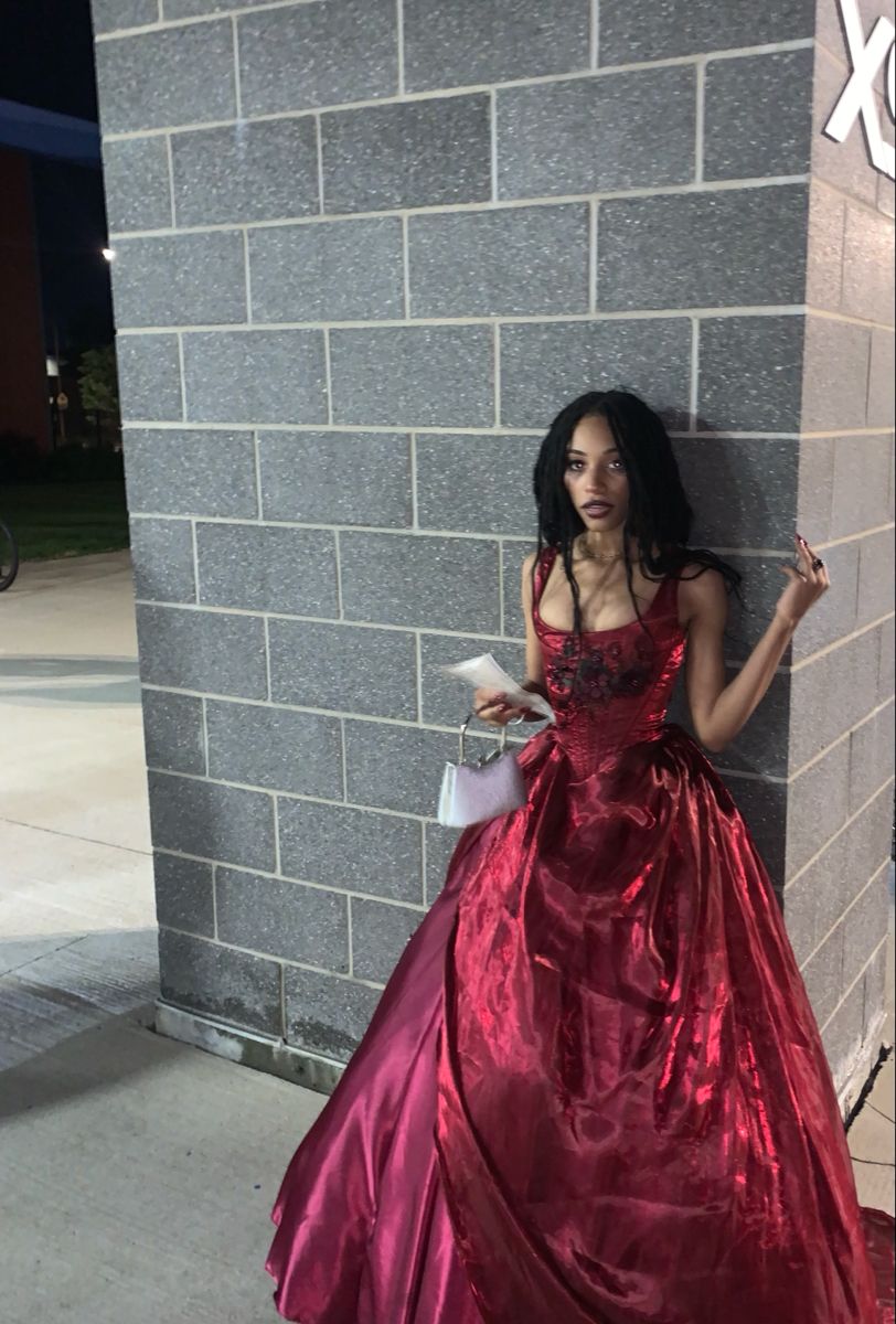 Robe de bal modeste, col carré, bordeaux, organza, sans manches, robe de soirée, tenue de 22e anniversaire, robe de remise de diplôme, RB016
