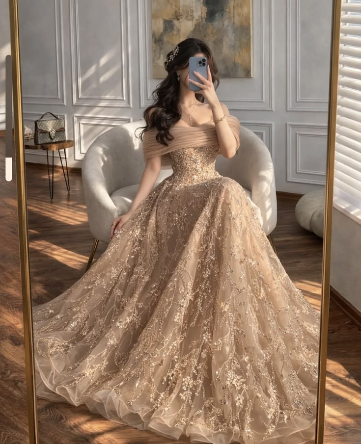 Schlichte, glänzende Abendkleider, Paillettenbesetzte A-Linien-Abendkleider für Damen, Glänzende Mode N1796