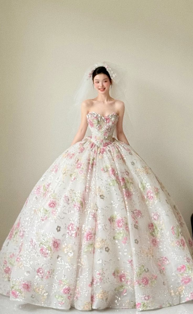 Timeless Ball Gown Sweetheart Pink Lace Fitted Corset Bride Gown Long Wedding Dresses AB295