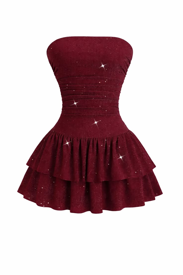 Pretty A line Strapless Burgundy For Teens Women Party Dress Short Mini 23rd Birthday Dresses Hoco Outfit RB3658