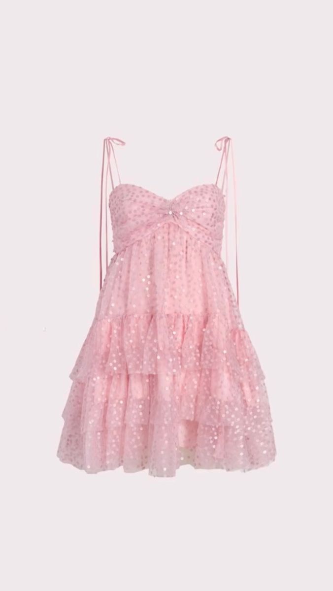 Eclectic A-Linie Spaghettiträger Rosa Pailletten Mini Abschlussball Hoco Kleider Kurze Senior Homecoming Outfits RB3667