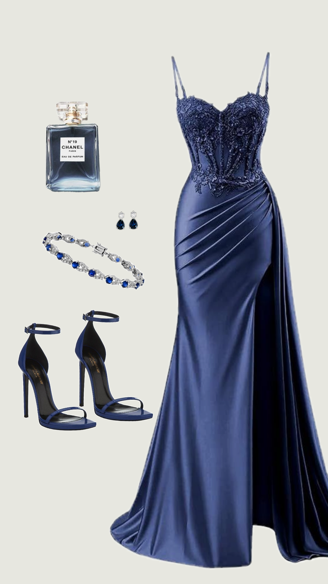 Elegantes Meerjungfrauenkleid mit Spaghettiträgern, marineblau, mit Perlen und Schlitz, langes formelles Ballkleid für Damen, Outfit zum 22. Geburtstag AB1400