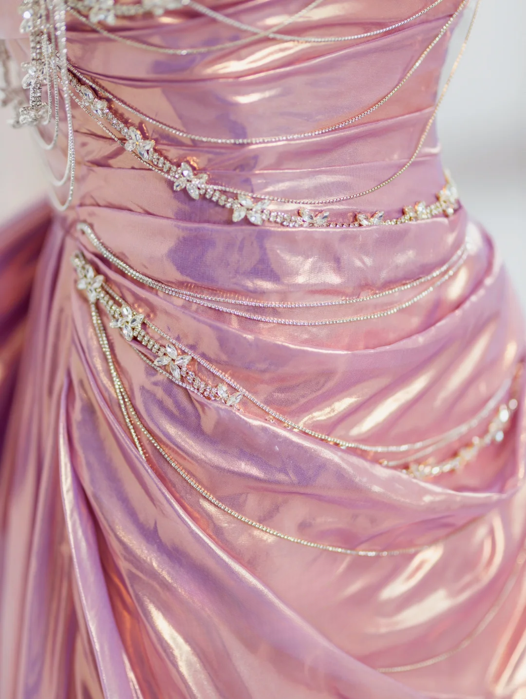 Elegant Mermaid Sweetheart Pink Satin Long Floor Length Prom Dress Inspiration Long Prom Dresses DH2815
