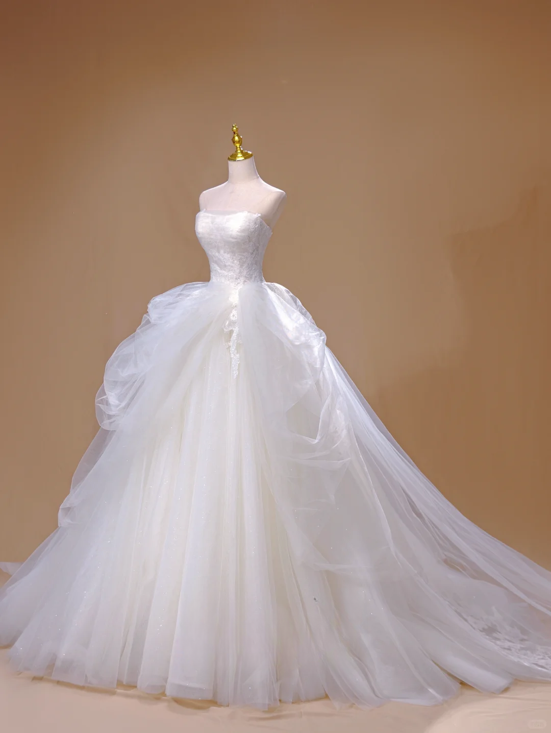 Robe de mariée longue blanche en tulle, robe de bal princesse, sans bretelles, magnifique robe de mariée formelle, DH2816