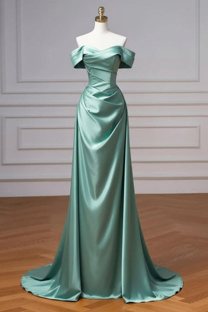 Marineblaues Ballkleid, schulterfreies Abendkleid mit abnehmbarer Schleppe, Modell N1853