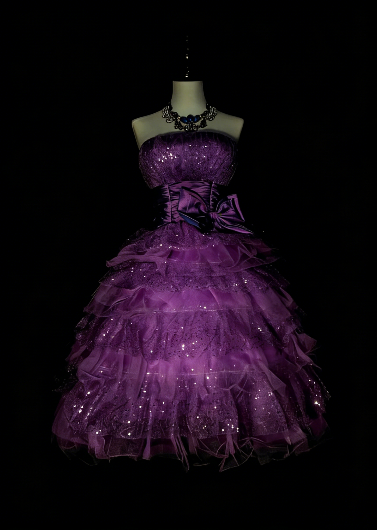 Robe de bal bustier unique en tulle violet, inspiration années 2000, robes de bal courtes, inspiration robes de soirée N1363