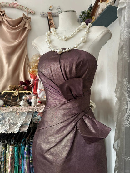 Robe de bal longue bustier sirène rétro pour adolescentes, tenue de soirée, robe de cérémonie N1060