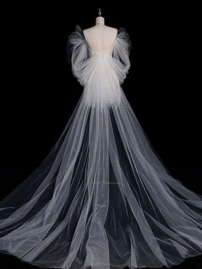 Robe de mariée fourreau classique, bustier, courte, blanche à manches, robe de mariée d'été N508
