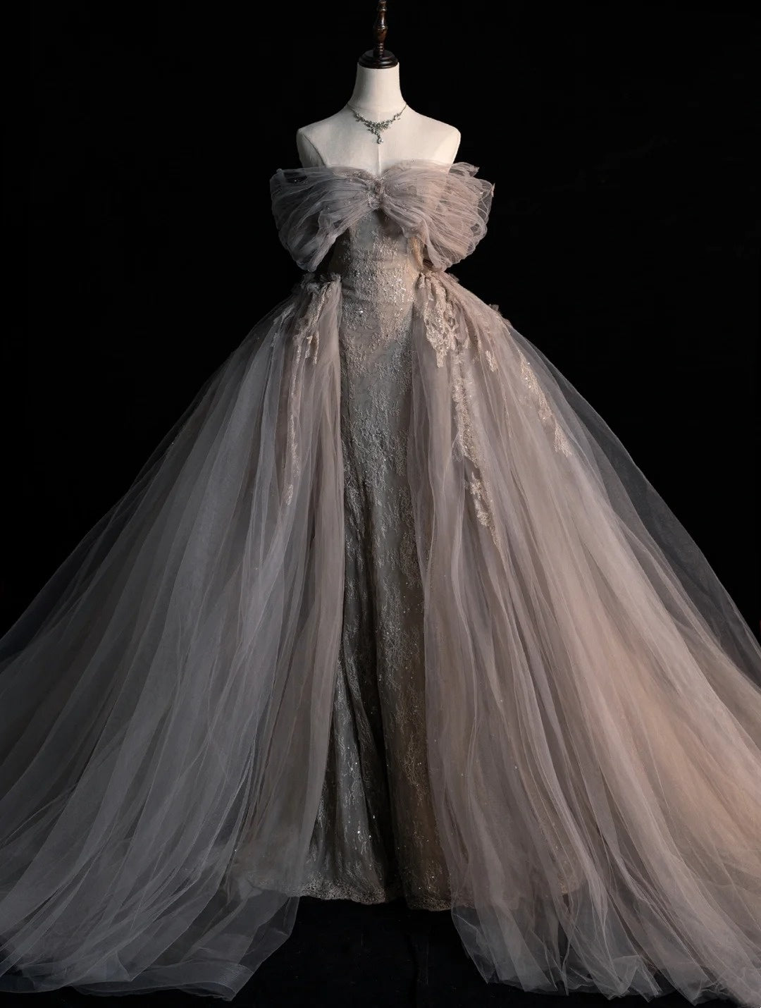 Elegantes Ballkleid, schulterfrei, Etuikleid, langes Abendkleid, semi-formelles Kleid N571