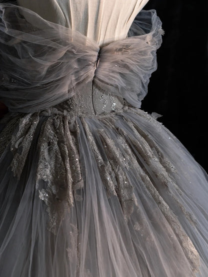 Elegantes Ballkleid, schulterfrei, Etuikleid, langes Abendkleid, semi-formelles Kleid N571