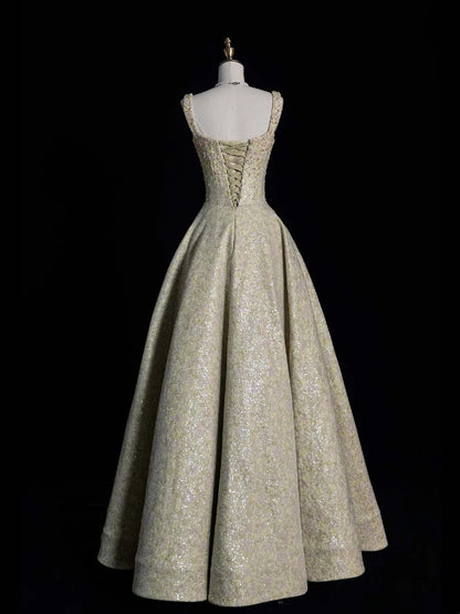 Funkelndes, mintgrünes Pailletten-Abendkleid in A-Linie mit eckigem Ausschnitt – ein elegantes Partykleid, perfekt für formelle Anlässe und festliche Anlässe (Modellnr. N952).
