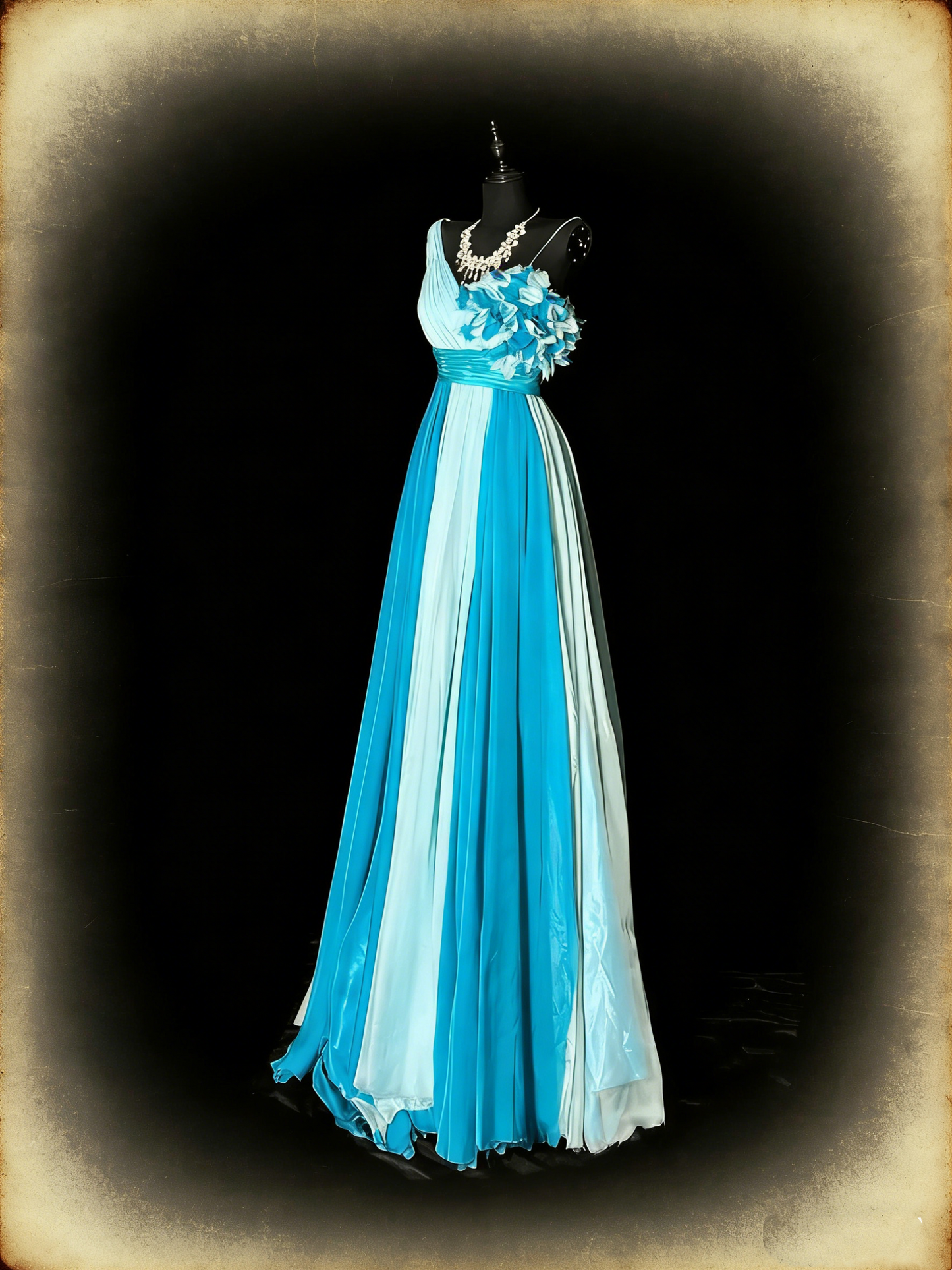 Prinzessinnen-A-Linien-Kleid aus Chiffon mit One-Shoulder-Schnitt, mehrfarbig, Rüschen, langes Ballkleid, Abendkleid, formelles Kleid N981